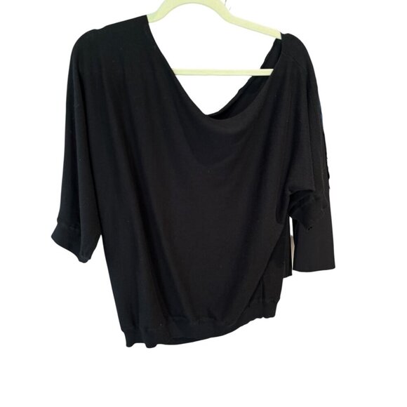 Minnie Rose cotton/cashmere off the shoulder sweater - Picture 1 of 3